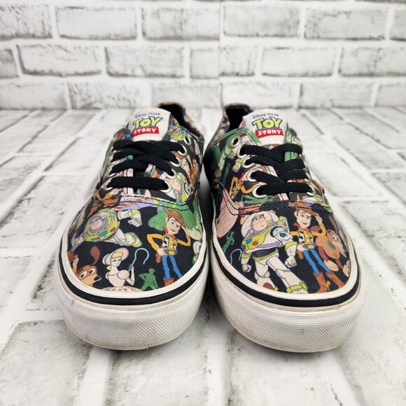 Vans x Disney Pixar Toy Story Men's 8 Women's 9.5 Woody Buzz Lightyear Rex Hamm - Picture 2 of 10